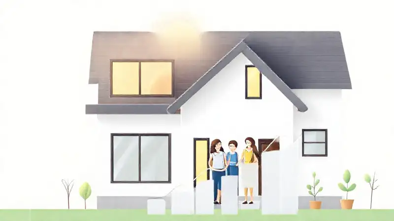 Una casa moderna representa un futuro próspero