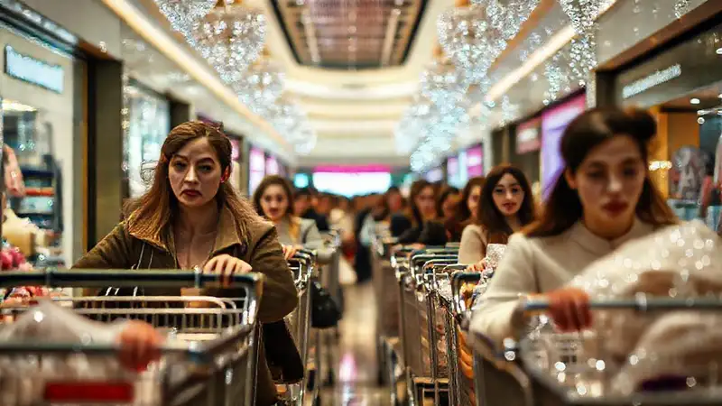 El consumismo genera ansiedad en tiendas lujosas