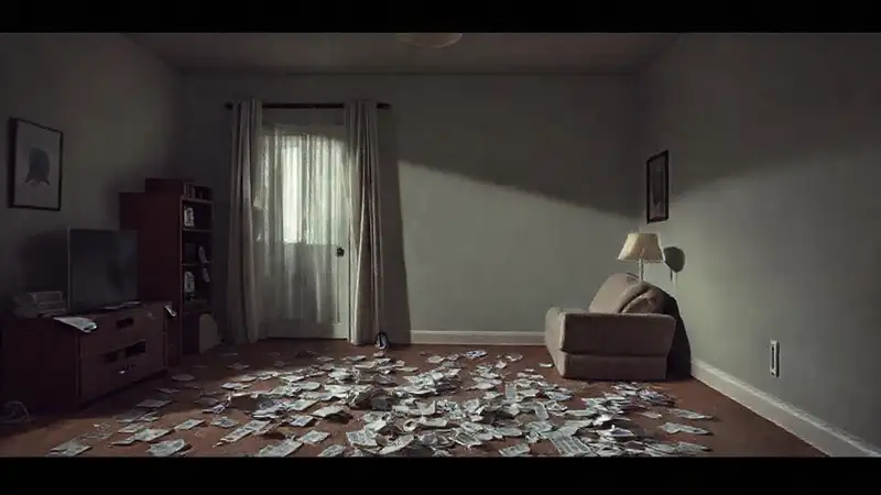 Un apartamento vacío refleja angustia financiera