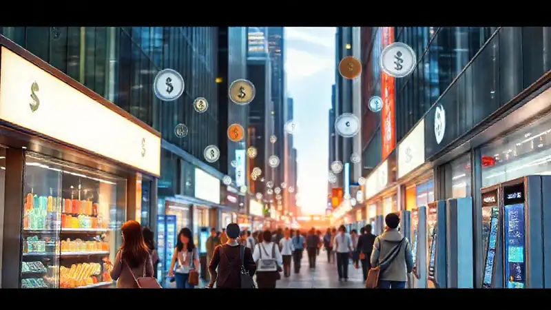 Ciudad moderna: pagos digitales y gente
