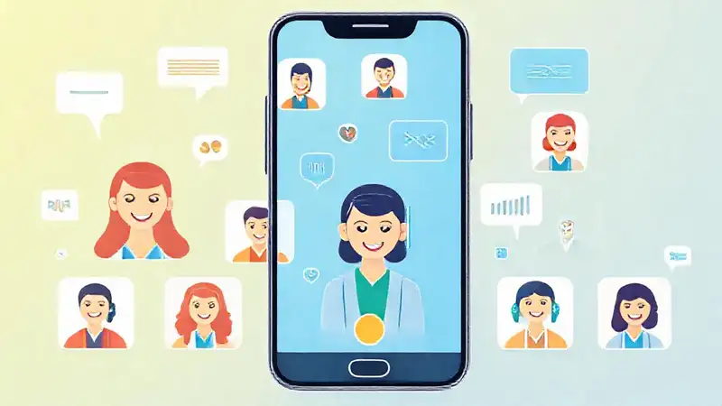 Iconos de atención al cliente modernos y amables