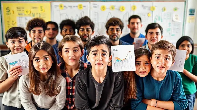 Jóvenes preocupados visualizan un futuro financiero