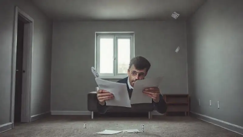 Una vida sombría y financiera