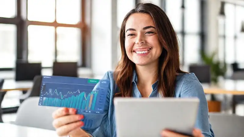 Una app muestra finanzas esperanzadoras visualmente