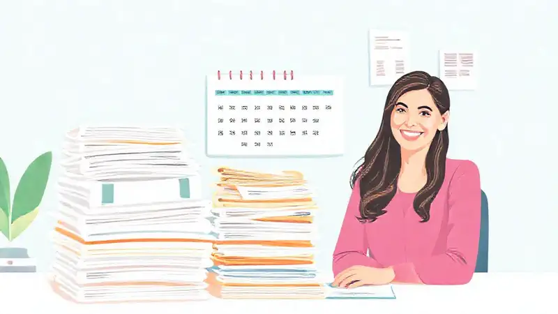 Una mujer organizada gestiona sus finanzas